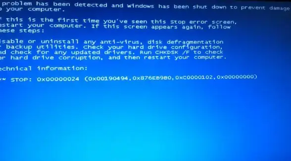 蓝屏修复💻电脑遇到蓝屏代码0x00000024？小鱼教你轻松解决